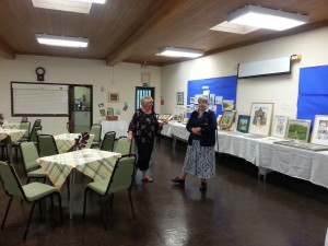 Organisers of the Art Exhibition at the parish centre 2015